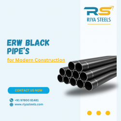 Premium ERW Black Pipes for Modern Construction | Riya Steels