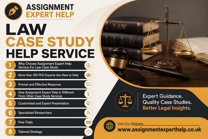 Trusted Law Case Study Help Service with Expert Writers