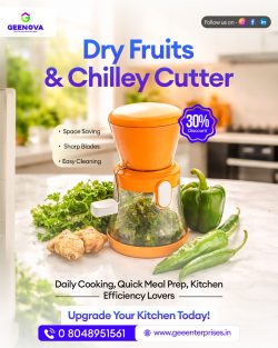 Dry Fruits & Chilly Cutter – Smart Kitchen Essential – Gee Enterprises