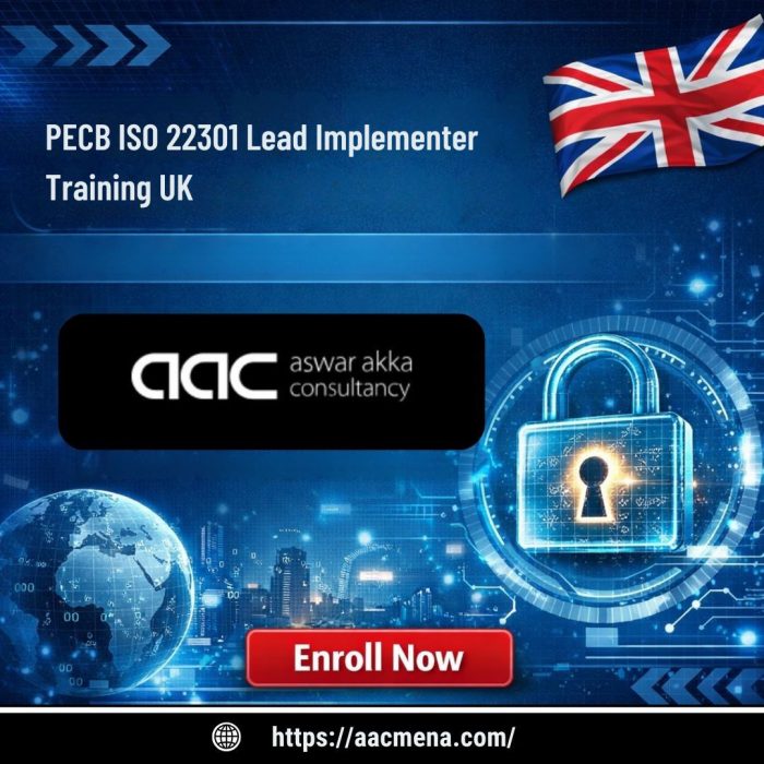 PECB ISO 22301 Lead Implementer Training UK