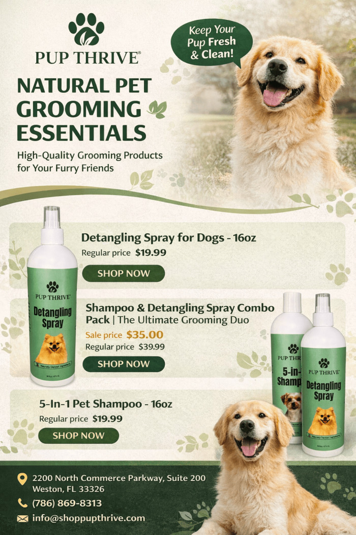 Pet Grooming Products – Natural & Affordable Dog Care Essentials