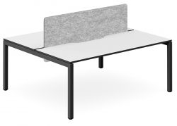 DD Plaza Workstation Double Sided For 2 Person With Optic Screen