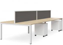 DD Plaza Tek Workstation Double Sided For 4 Person With 500h Screen