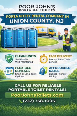 Porta Potty Rental Company in Union County NJ