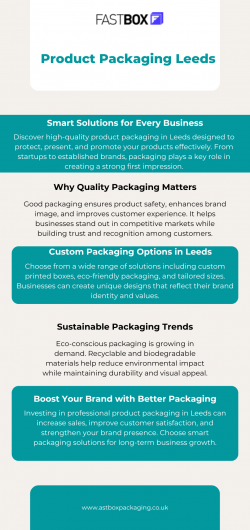 Product Packaging Leeds – Elevate Your Brand Identity