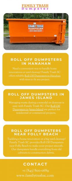 Roll Off Dumpsters in James Island