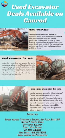 Used Excavator Deals Available on Canrod
