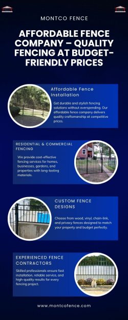 Affordable Fence Company – Quality Fencing at Budget-Friendly Prices