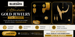 Affordable Gold Jewelry for Women by Blue Safa