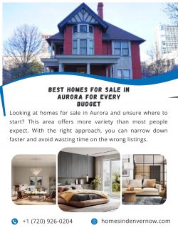 Best Homes for Sale in Aurora for Every Budget