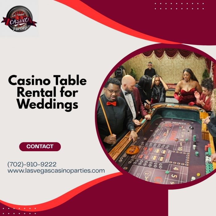 Casino Table Rental for Weddings