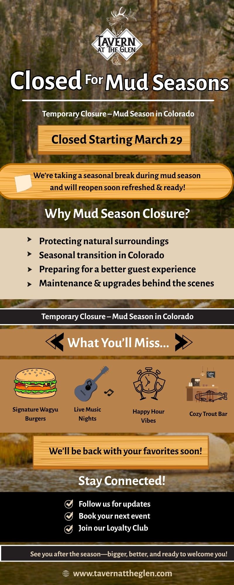 Temporarily Closed For Mud Season — Bigger Experiences Await at Reopening