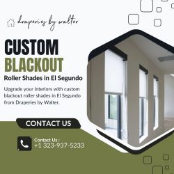 Custom Blackout Roller Shades in El Segundo | Draperies by Walter