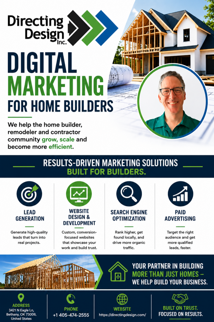 Digital Marketing for Home Builders | Directing Design Inc.