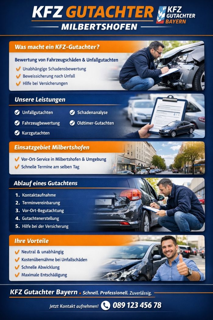 KFZ Gutachter Bayern – Neutral, Schnell & Gerichtsfest