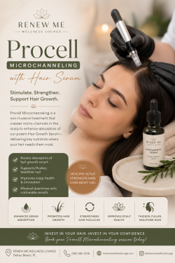 Procell Microchanneling with Hair Serum for Healthier Hair Growth