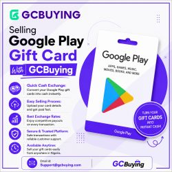 Selling Google Play Gift Card With GCBuying