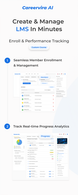 Smart Corporate LMS by CareerVira AI for Employee Upskilling