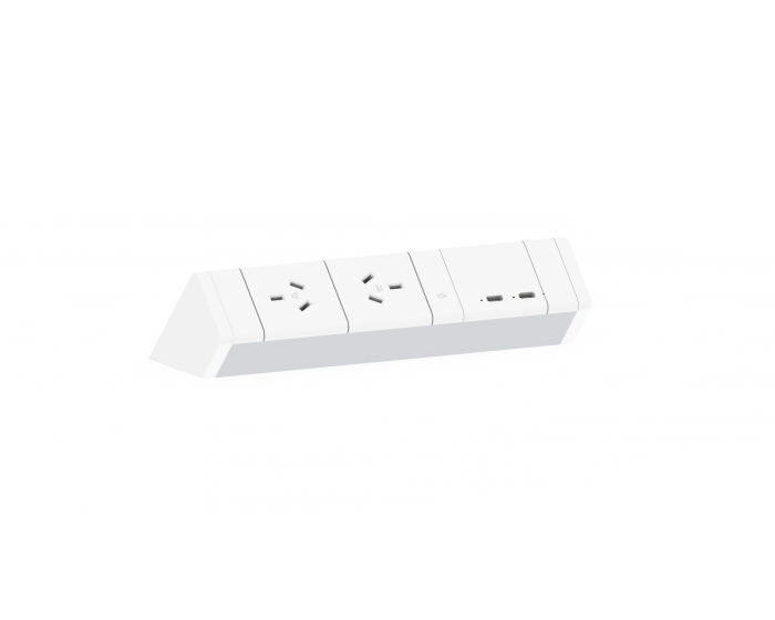 CM Athena Above Desk Power Rail – 2GPO & 2 USB Charging