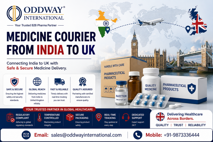 Medicine Courier from India to UK | Fast Delivery – Oddway