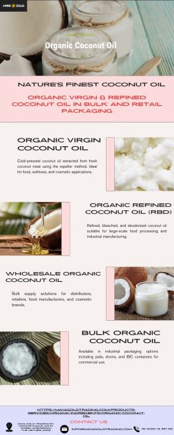 Pure Tropical Nutrition with Organic Coconut Oil for Food & Cosmetic Industries