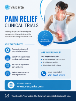 Pain Relief Clinical Trials for Advanced Care | Vascarta Inc.