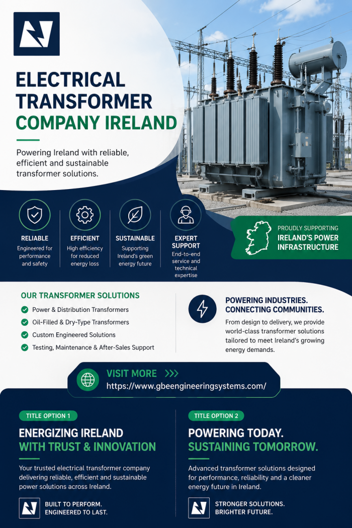 Electrical Transformer Company for Ireland Delivering Trusted Power Solutions