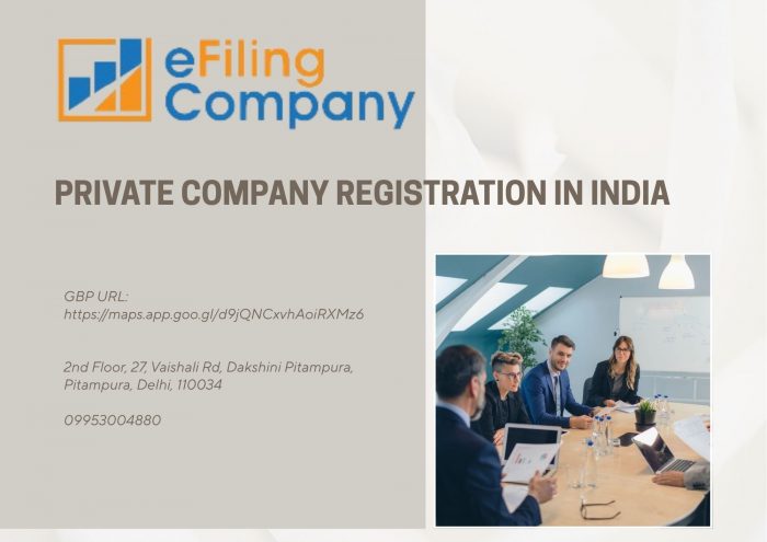 Private company registration in india