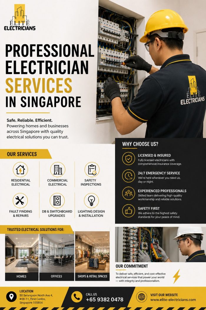 Professional Electrician Services Singapore for Homes & Businesses