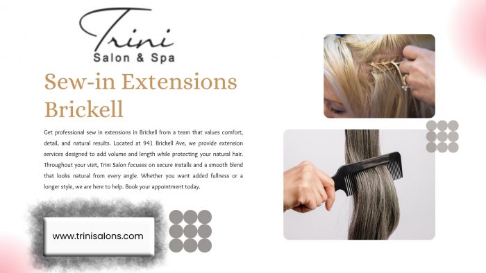Sew In Extensions Brickell Trini Salon for Volume and Style