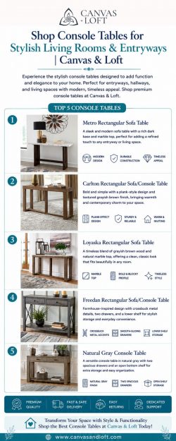 Shop Console Tables for Stylish Living Rooms & Entryways | Canvas & Loft