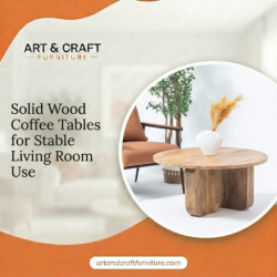 Solid Wood Coffee Tables for Stable Living Room Use