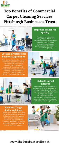 Top Benefits of Commercial Carpet Cleaning Services Pittsburgh Businesses Trust