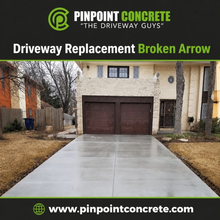 Driveway Replacement Broken Arrow