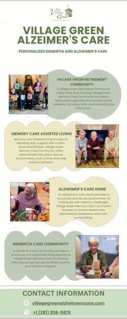 Village Green Alzeimer’s Care Personalized Dementia And Alzheimer’s Care