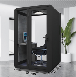 Solo Office Sound Booth Pod Audio Privacy – High-Density Sound Insulation