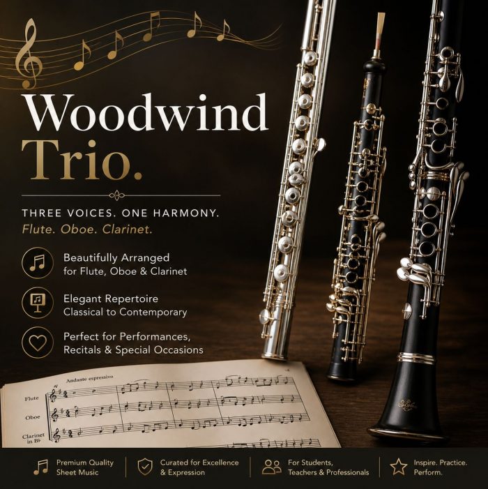 Woodwind Trio Sheet Music: Unique Blend of Classical and Arabic Sound