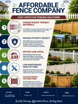 Affordable Fence Company Cost-Effective Fencing Solutions