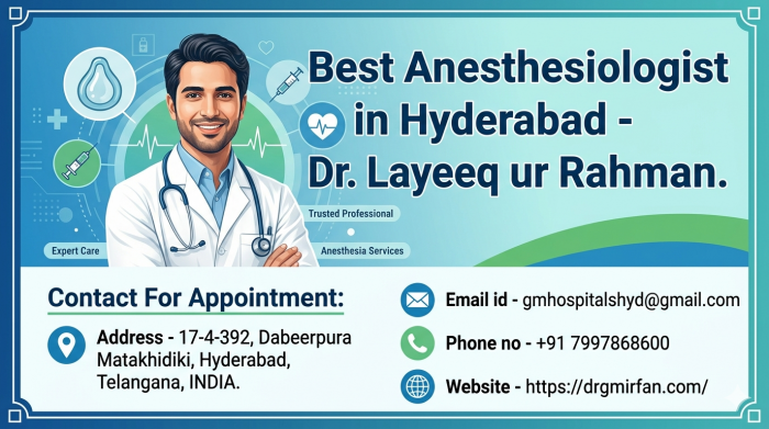 Best Anesthesiologist in Hyderabad