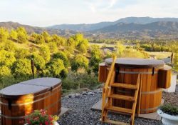 Japanese Style Soaking Tub by Northern Lights Cedar Tubs
