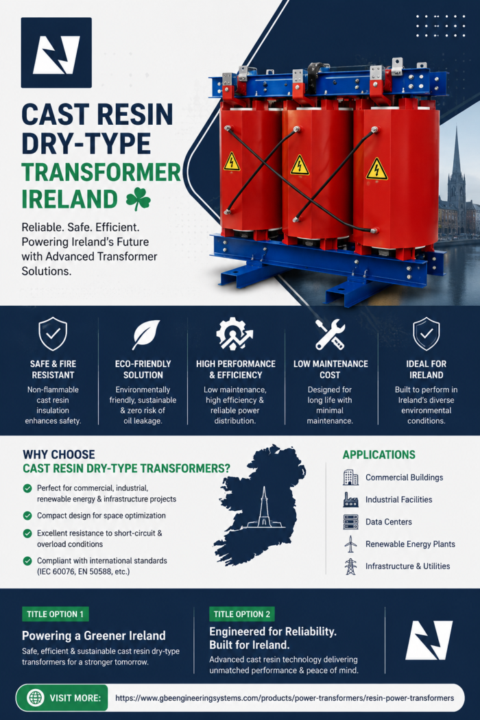Cast Resin Dry-Type Transformer Ireland – Reliable, Safe & Energy-Efficient Solutions