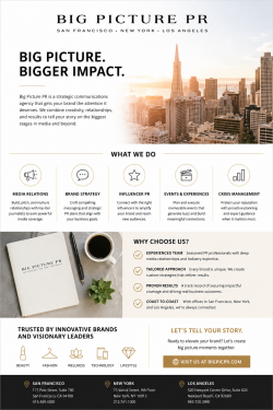 Big Picture PR – Strategic Public Relations & Brand Communications