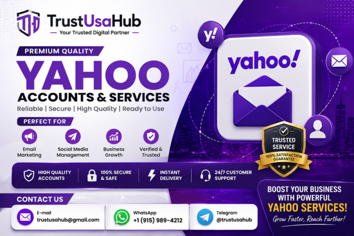 Buy Aged Yahoo Account with Real History – 100% Working