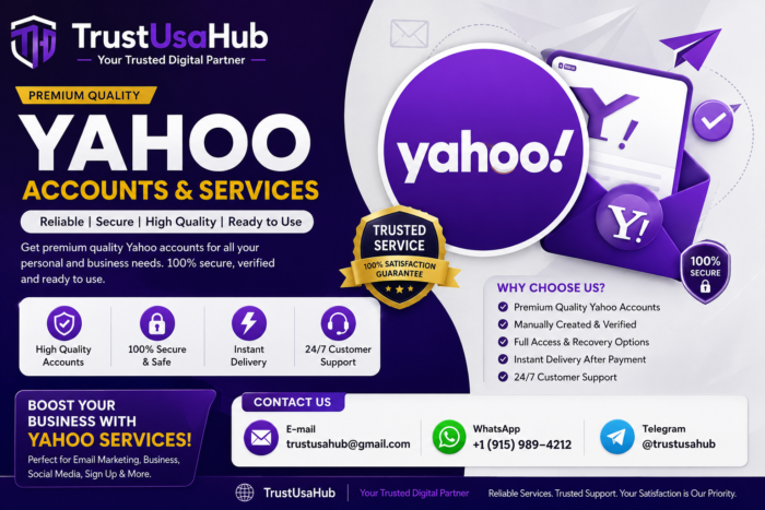 Buy Yahoo Accounts for Sale – Best for Marketing