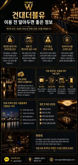 건대더블유 방문 전 체크포인트 예약 안내와 이용 정보 총정리