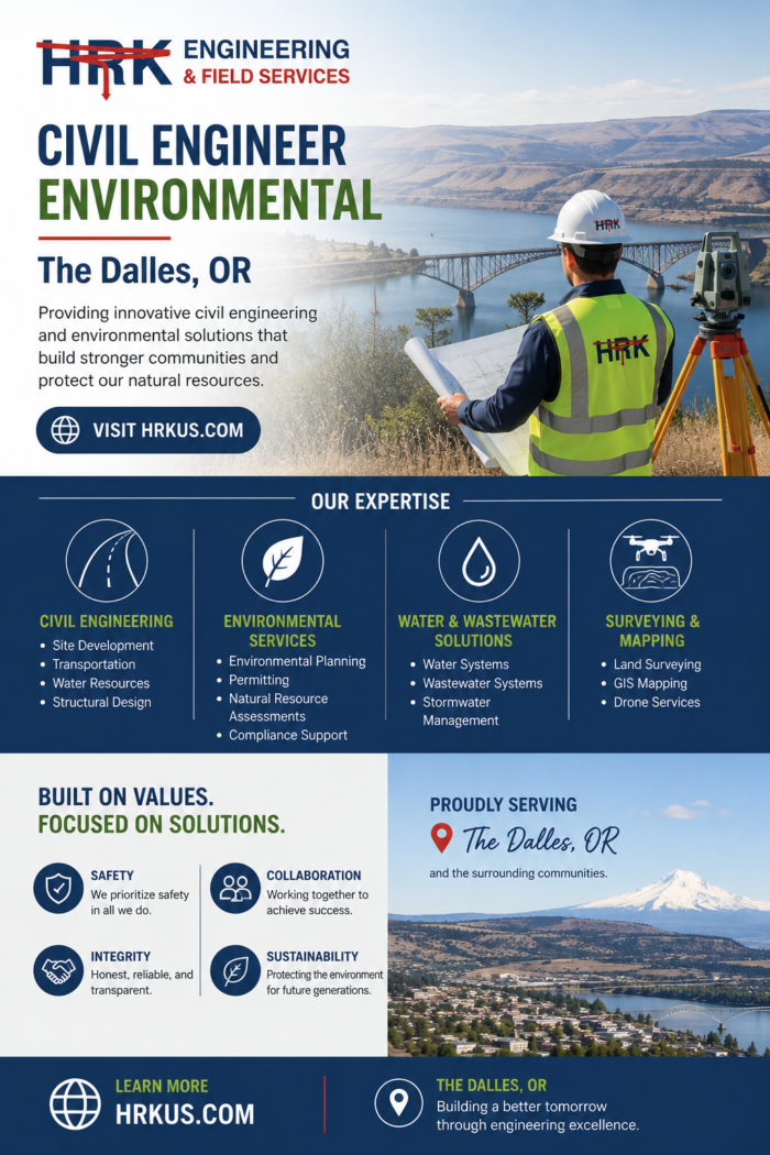 Civil Engineer Environmental Services in The Dalles, OR