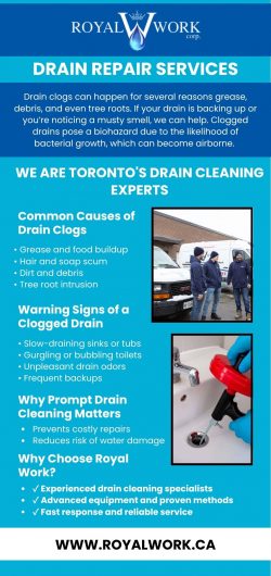 Drain Cleaning & Repair Services in Toronto