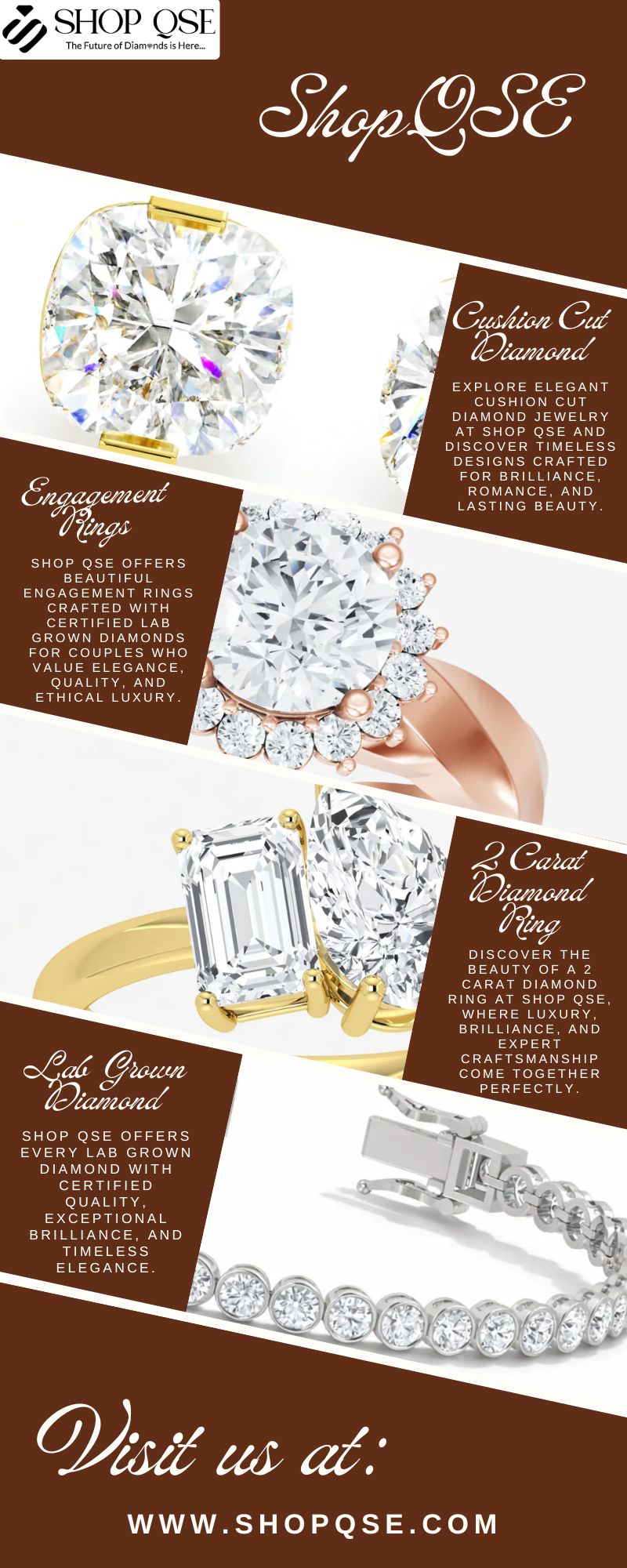 Stunning 2 Carat Diamond Ring Collection | Shop QSE