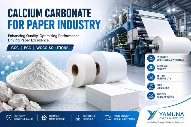 Calcium Carbonate for Paper: Types, Applications, Benefits & Manufacturing