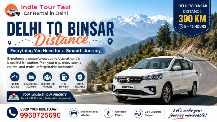 Comfortable Travel with Ertiga on Rent in Delhi for a Hassle-Free Binsar Journey